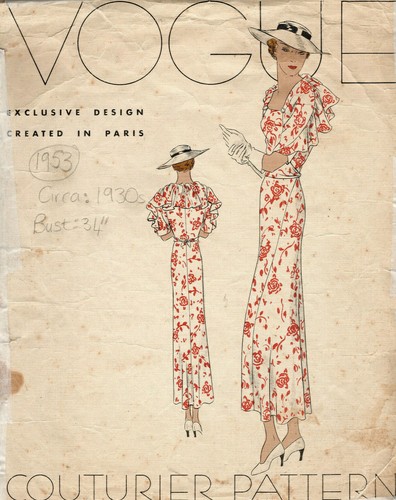 1930s vintage vogue - vintage, sewing