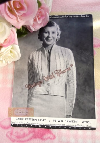 Vintage 1930s lady cable - 1930s,