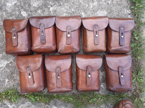 Vintage swedish leather ammo - swedish,