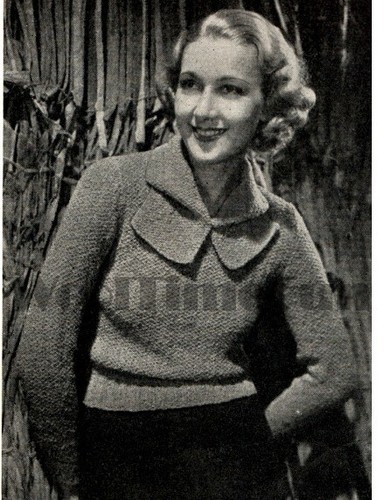 Knitting pattern vintage 1930s - knitting,