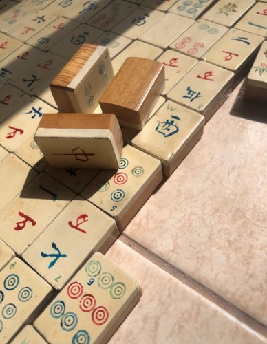 Vintage mahjong set - mahjong, circa