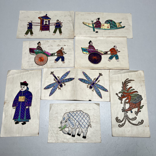 Vintage 1930s chinese silk - vintage,