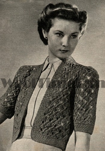 Knitting pattern vintage 1930s - pattern,