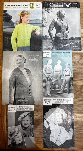 Vintage knitting patterns - knitting,