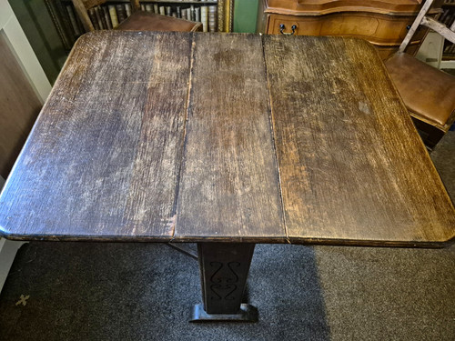 Vintage oak drop leaf dining - oak,