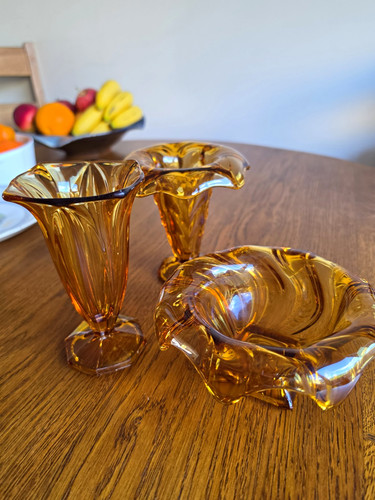 Vintage 1930s art deco amber - 1930s,