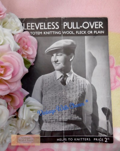 Vintage 1930s man - 1930s, sleeveless