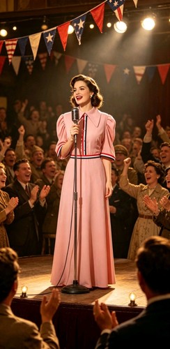 Vintage 1930s 1940s - , pink