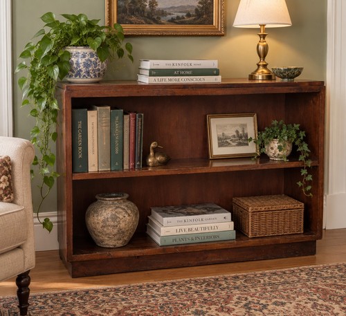 Vintage 1930s low bookcase - 1930s,