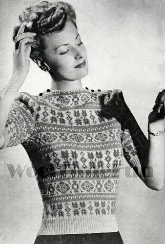 Knitting pattern vintage - knitting,