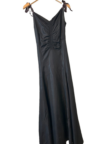 Vintage 1930s black taffeta - vintage,