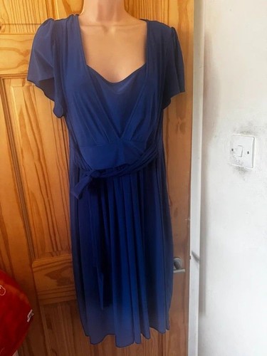 1930s 40s style - sapphire, dress